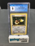 CGC Graded 2000 Pokemon Team Rocket 1st Edition #55 EEVEE Trading Card - MINT 9