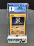CGC Graded 2000 Pokemon Team Rocket 1st Edition #59 MACHOP Trading Card - MINT 9