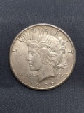 1922-S United States Peace Silver Dollar - 90% Silver Coin from Estate