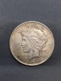 1922 United States Peace Silver Dollar - 90% Silver Coin from Estate