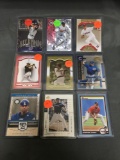 9 Card Lot of Serial Numbered BASEBALL Cards from Huge Collection with Stars & Low Numbered - WOW