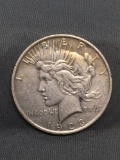 1923 United States Peace Silver Dollar - 90% Silver Coin from Estate