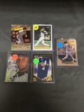 5 Card Lot of DEREK JETER New York Yankees Baseball Cards from Huge Collection