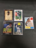 5 Card Lot of DEREK JETER New York Yankees Baseball Cards from Huge Collection