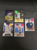 5 Card Lot of DEREK JETER New York Yankees Baseball Cards from Huge Collection