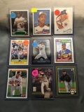 9 Card Lot of BASEBALL Rookie Cards with Modern Stars, Hall of Famers and More!