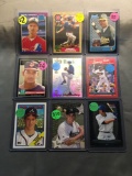 9 Card Lot of BASEBALL Rookie Cards with Modern Stars, Hall of Famers and More!