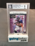 BGS Graded 2000 Donruss Preferred Graded Series TERRELL DAVIS Broncos Football Card - MINT 9