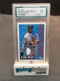 AGS Graded 1994 Topps #605 BARRY BONDS Giants Measures of Greatness Baseball Card - MINT 9