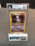 BGS Graded 1999 Pokemon Base Set Unlimited #10 MEWTWO Holofoil Rare Trading Card - NM-MT+ 8.5