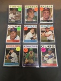 9 Card Lot of 1964 Topps Vintage Baseball Cards from Huge Estate Collection