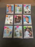 9 Card Lot of 1970 Topps Vintage Baseball Cards from Huge Estate Collection