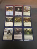 9 Card Lot of Magic the Gathering GOLD SYMBOL Rares and Mythics from ENORMOUS Collection