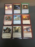 9 Card Lot of Magic the Gathering GOLD SYMBOL Rares and Mythics from ENORMOUS Collection