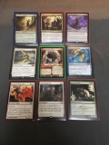 9 Card Lot of Magic the Gathering GOLD SYMBOL Rares and Mythics from ENORMOUS Collection