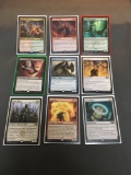 9 Card Lot of Magic the Gathering GOLD SYMBOL Rares and Mythics from ENORMOUS Collection