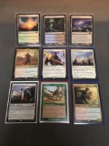 9 Card Lot of Magic the Gathering GOLD SYMBOL Rares and Mythics from ENORMOUS Collection