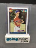 1991 Topps #333 CHIPPER JONES Braves ROOKIE Baseball Card