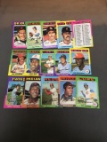 15 Card Lot of 1975 Topps Mini Vintage Baseball Cards from Nice Collection