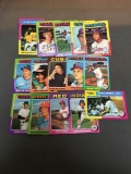 15 Card Lot of 1975 Topps Mini Vintage Baseball Cards from Nice Collection