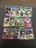 15 Card Lot of 1975 Topps Mini Vintage Baseball Cards from Nice Collection