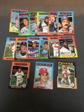 15 Card Lot of 1975 Topps Mini Vintage Baseball Cards from Nice Collection