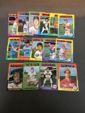 15 Card Lot of 1975 Topps Mini Vintage Baseball Cards from Nice Collection