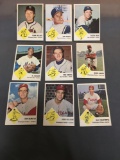 9 Card Lot of 1963 Fleer Vintage Baseball Cards from Nice Collection