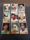 9 Card Lot of 1961 Topps Vintage Baseball Cards from Nice Collection