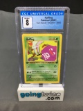 CGC Graded 2000 Pokemon Team Rocket 1st Edition #58 KOFFING Trading Card - NM-MT 8