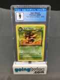 CGC Graded 2000 Pokemon Team Rocket 1st Edition #36 DARK GLOOM Trading Card - MINT 9