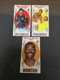 3 Card Lot of Vintage 1969-70 Topps Basketball Cards from Huge Estate Collection