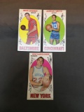 3 Card Lot of Vintage 1969-70 Topps Basketball Cards from Huge Estate Collection