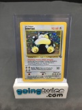 1999 Pokemon Jungle #11 SNORLAX Holofoil Rare Trading Card