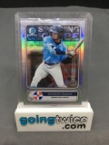 2020 Bowman Chrome Spanning the Globe Refractor WANDER FRANCO Rays ROOKIE Baseball Card