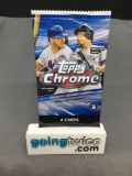 Factory Sealed 2020 TOPPS CHROME Baseball 4 Card Pack - Kyle Lewis, Luis Robert, Bo Bichette RC?