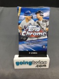 Factory Sealed 2020 TOPPS CHROME Baseball 4 Card Pack - Kyle Lewis, Luis Robert, Bo Bichette RC?