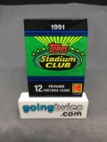 Factory Sealed 1991 Topps STADIUM CLUB Football 12 Card Hobby Pack - BRETT FAVRE ROOKIE?