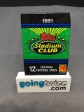 Factory Sealed 1991 Topps STADIUM CLUB Football 12 Card Hobby Pack - BRETT FAVRE ROOKIE?