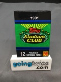 Factory Sealed 1991 Topps STADIUM CLUB Football 12 Card Hobby Pack - BRETT FAVRE ROOKIE?