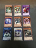 9 Card Lot of Gold Symbol 1st Edition YUGIOH Card - Mostly Older Sets - From Huge Collection Find!