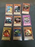 9 Card Lot of Gold Symbol 1st Edition YUGIOH Card - Mostly Older Sets - From Huge Collection Find!