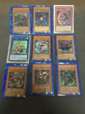 9 Card Lot of YUGIOH Rare and Ultra Rare Holofoil Trading Card - Mostly Older Sets - From Huge