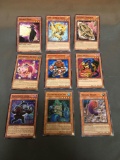 9 Card Lot of Gold Symbol 1st Edition YUGIOH Card - Mostly Older Sets - From Huge Collection Find!