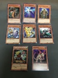 9 Card Lot of Gold Symbol 1st Edition YUGIOH Card - Mostly Older Sets - From Huge Collection Find!