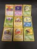 9 Card Lot of Vintage Rare Pokemon Trading Cards from Consignor Collection - Binder Set Break!