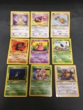 9 Card Lot of Vintage 1st Edition Pokemon Trading Card from Consignor Collection - Binder Set Break!