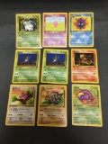 9 Card Lot of Vintage 1st Edition Pokemon Trading Card from Consignor Collection - Binder Set Break!