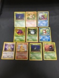 9 Card Lot of Vintage 1st Edition Pokemon Trading Card from Consignor Collection - Binder Set Break!