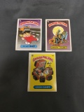 Lot of 3 1985 GARBAGE PAIL KIDS Series 1 Trading Card from Estate Collection